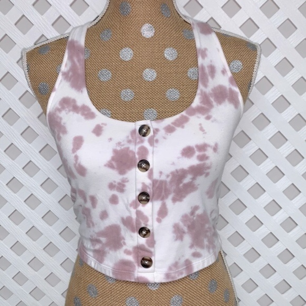 Aeropostale Tie Dye Crop Halter Top
